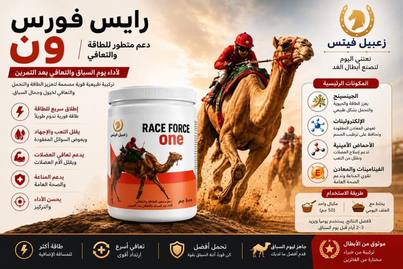 RACE FORCE ONE Arabic product information