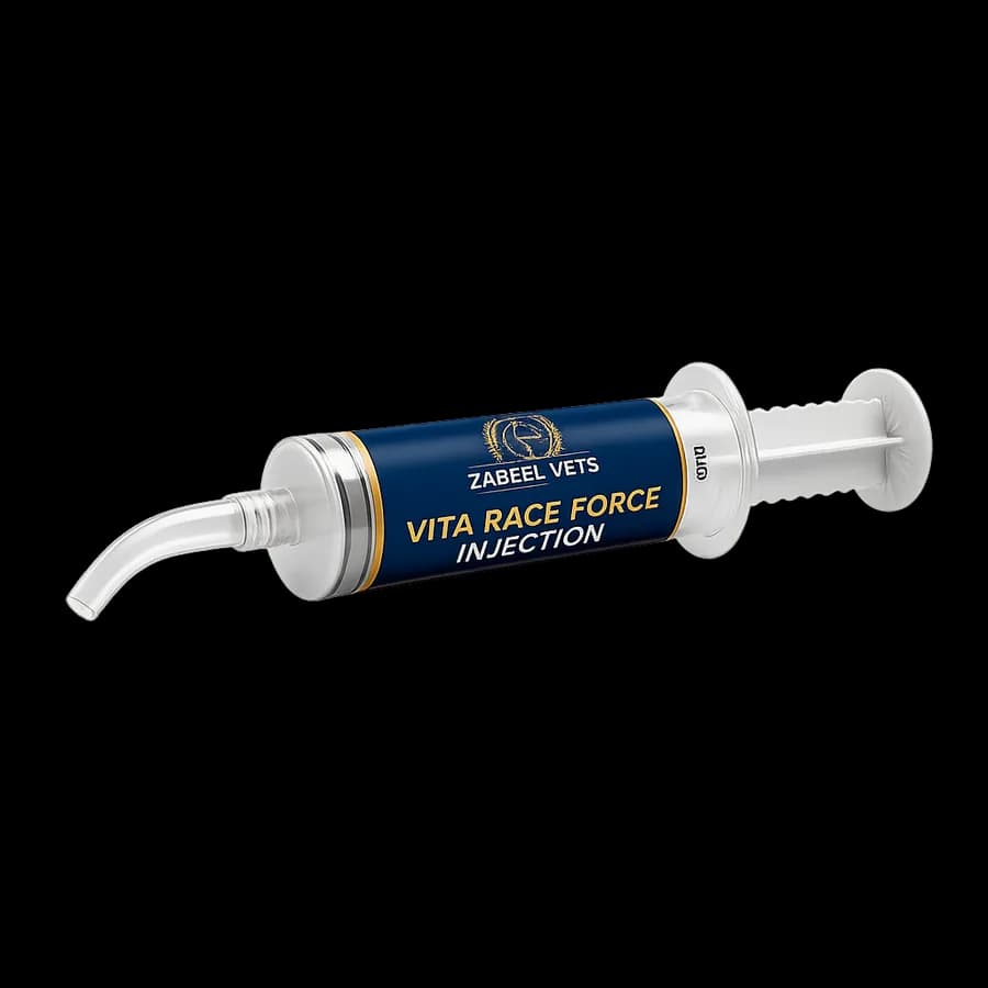 VITA RACE FORCE INJECTION veterinary supplement product package from Zabeel Vets